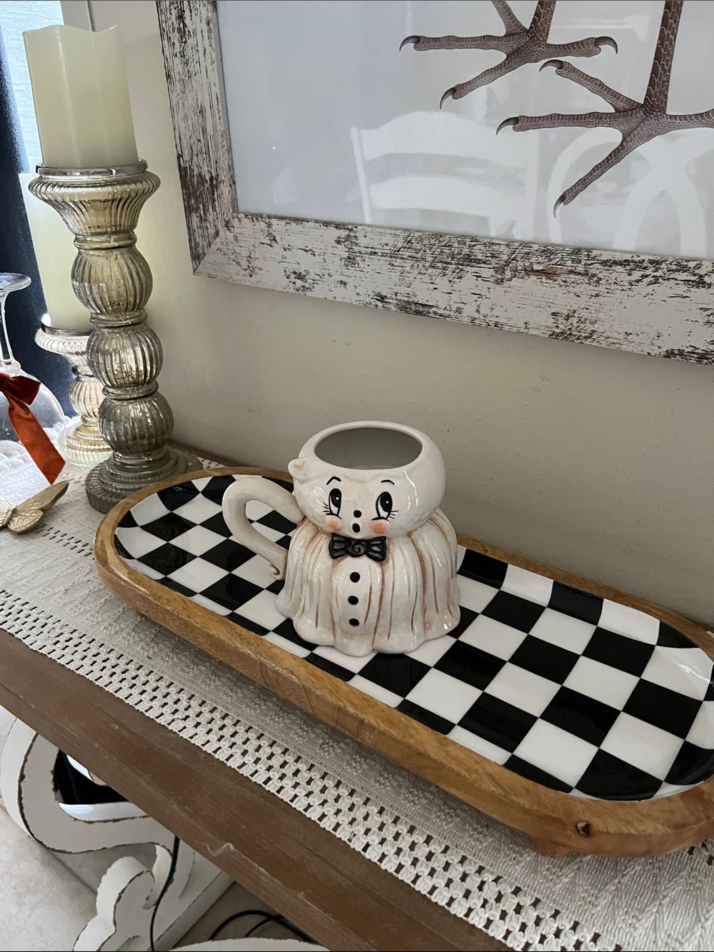 Checkered serving platter - Picture 5 of 12